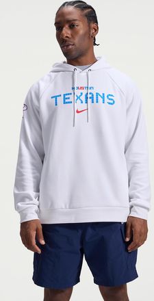 Nike Houston Texans Rivalries Collection Primary Nike Mens Dri-FIT NFL Pullover Hoodie in White | 03EJ10A9H-XM3