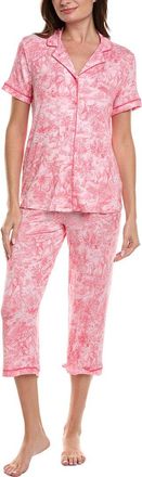 Ellen Tracy 2Pc Cropped Pajama Set