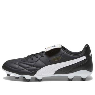 Puma King TOP FG Football Boots Black White 107348-01