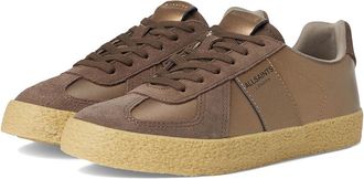 AllSaints Jaimee Met Sneakers Womens Shoes Bronze Brown : 7 M, Leather/Suede