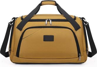 Generic Compatible For Travel Bag Spinning Zipper Large Capacity Casual Soft Solid Color Popular Duffels(Type B)