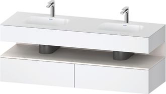 Duravit Duravit - Qatego Lavabo Encastr&eacute; Avec Meuble Sous-lavabo En