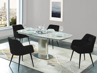 Pascal Morabito Sedia con braccioli in Velluto e metallo Nero - Lotto di 2 - PEGA di Pascal MORABITO