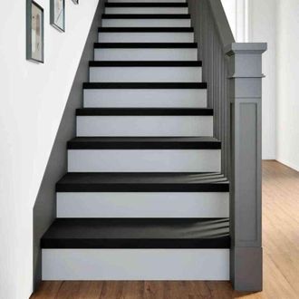 vidaXL Vidaxl - Pelda&ntilde;os De Escalera 2 Uds Madera Maciza Roble Marr&oacute;n Oscuro