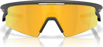 Oakley Gender Inclusive Sphaera 37mm Polarized Shield Sunglasses in Matte Carbon/prizm 24K Polar at Nordstrom