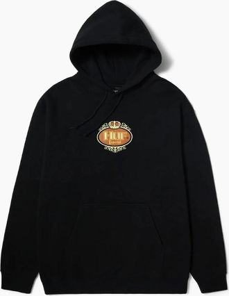 HUF Mens HUF Black Especial P/O Hoodie - Size: 36