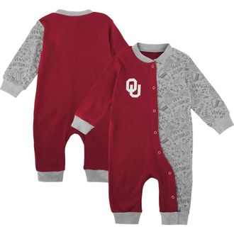 Outerstuff Infant Crimson Oklahoma Sooners Playbook Two-Tone Sleeper at Nordstrom, Size 18M