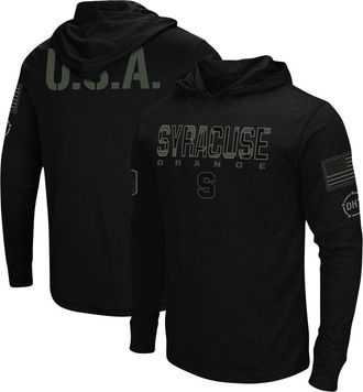 Colosseum Mens Colosseum Black Syracuse Orange OHT Military Appreciation Hoodie Long Sleeve T-Shirt at Nordstrom, Size X-Large