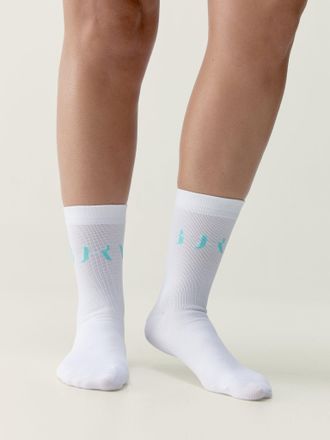 Born Living Yoga Acari Socks White/Miami Green