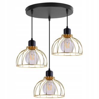 OEM L&aacute;mpara De Techo Colgante L&aacute;mpara De Ara&ntilde;a Pantalla Dorada Loft