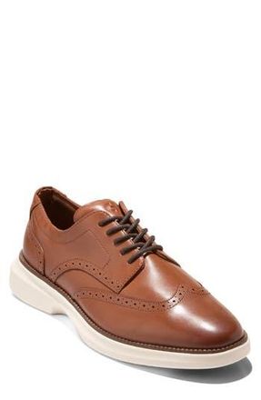 Cole Haan Grand Shadowlite Wingtip Derby in British Tan /Ivory at Nordstrom Rack, Size 12