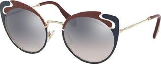 Miu Miu MU57TS HB5GR0 Womens Sunglasses Gold Size 54