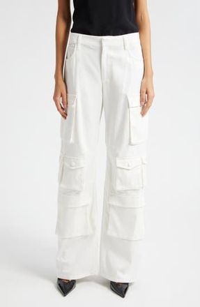 Alice & Olivia Olympia Mr. Baggy Cargo Pants in Off White at Nordstrom Rack, Size 0