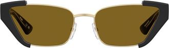 Moschino MOS205/S 2M2/70 Womens Sunglasses Gold Size 56