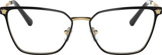 Versace 0ve1275 Square Frame Gold Metal Sunglasses