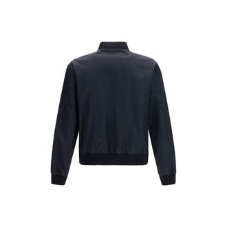 Gucci Mens Black Polyamide Bomber Clothing