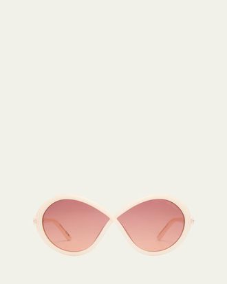 Tom Ford Jada Acetate Butterfly Sunglasses