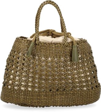Dragon Diffusion Santa Cano Open Weave Tassels Tote Bag