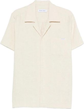 Maison Labiche Sweater Maison Labiche - Heren - Korte mouwen Overhemden - Beige - L - Overhemden