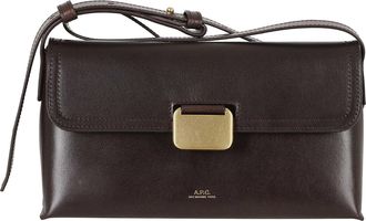 A.P.C. Rectangular Leather Bag With Gold-Tone Hardware And Adjustable Strap