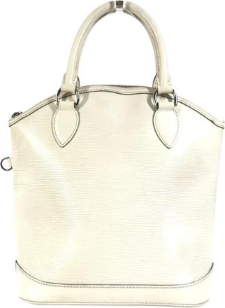 Louis Vuitton Pre-owned Handbags, female, White, Size: ONE SIZE Pre-owned Leather Top Handle Bag