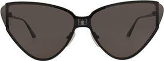 Balenciaga 99mm Cat Eye Sunglasses in Black Black Grey at Nordstrom Rack