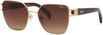 Chopard Schm 22S 300Y Zonnebrillen - Dames - Zonnebrillen - Geel - 57 MM - Accessoires