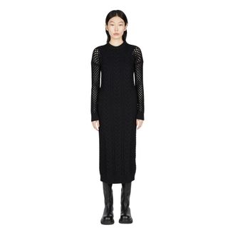 Max Mara Dames, Jurken, Zwart, Maat: M Katoen
