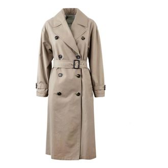 Max Mara Belted Coats, female, Brown, Size: 2XS Belted Coat