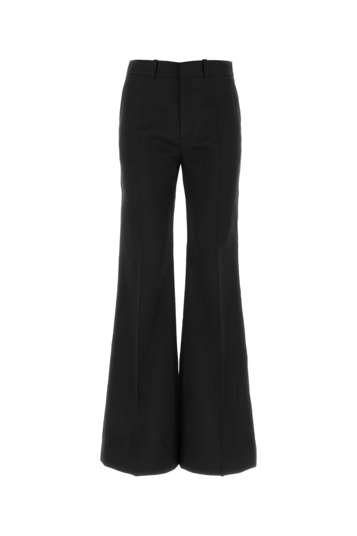 パンツ Chloe Black wool blend pant High-rise wool-blend pants in black - Chloe | Mytheresa