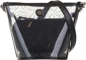 Chanel Bolso Cubo Pre-owned de Piel y PVC - Pre-owned - Mujer - Negro - ONE SIZE