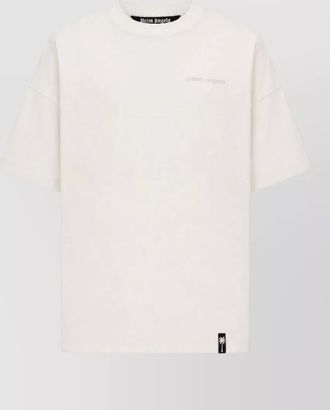 Palm Angels cotton ribbed crew neck relaxed-fit printed t-shirt
