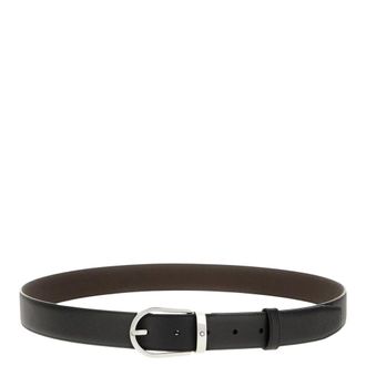 Montblanc Belts, male, Black, Size: ONE SIZE Horseshoe 30 mm Reversible Belt
