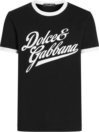 Dolce & Gabbana T-shirt con logo - Nero