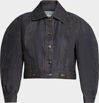 Givenchy Reversed Raw Denim Cocoon Jacket
