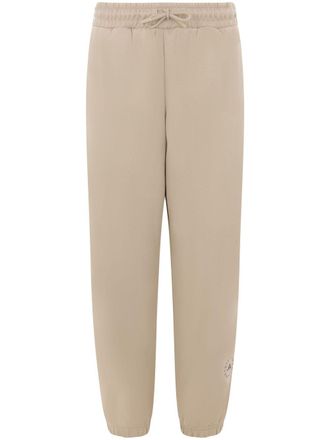 adidas by Stella McCartney logo-print track pants - women - Organic Cotton/Recycled Polyester - S - Neutrals