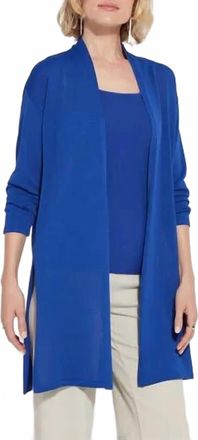 Lyss&eacute; Avril Knit Duster In Cobalt Blue