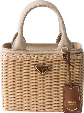 Prada Natural Logo Small Tote