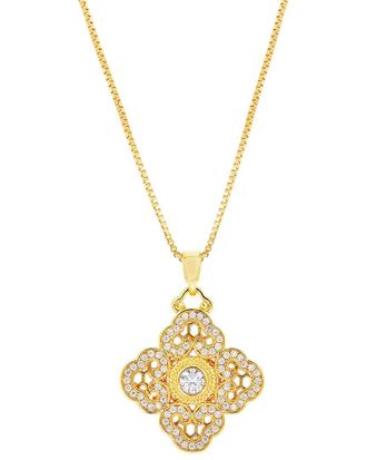Savvy Cie Jewels CZ Pendant Necklace