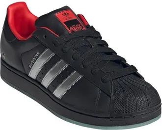 adidas x Coca-Cola Gender Inclusive Superster II Sneaker in Core Black/silver/red at Nordstrom, Size 11.5