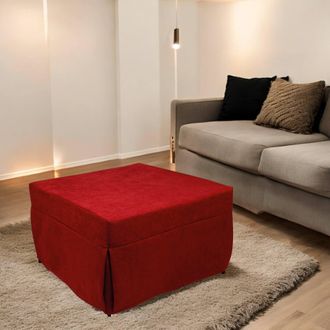 Talamo Italia Talamo Italia - Dmora Puof Convertible En Una Cama Individual, Made In Italy, Cama Plegable, Puf Con Tela Extra&iacute;ble Que Ahorra Espacio Para La Sala De