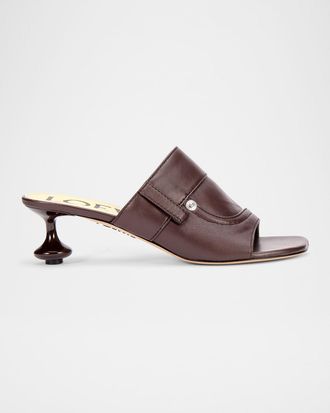 Loewe Toy Panta Leather Slide Sandals