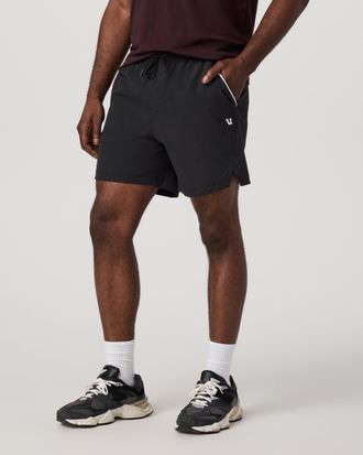 Vuori Clothing Crosscourt Shorts Unlined 7 | Black | XS, Size Extra Small