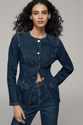 Aligne Daphne Organic Cotton Denim Blazer Jacket