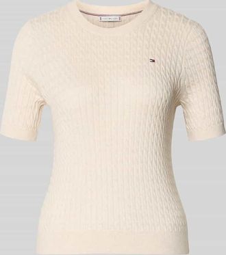 Tommy Hilfiger Slim Fit T-Shirt aus reiner Baumwolle in Weiss, Gr&ouml;&szlig;e XL