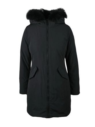 Bomboogie Black Fitted Polyester-Blend Parka