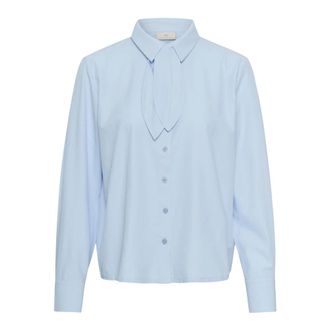 Kaffe Giulia Shirt - Dames - Blouses & Shirts - Blauw - Maat: 2XL Leer