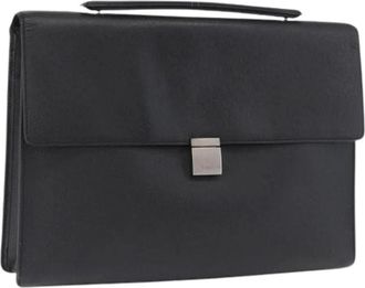 Louis Vuitton Pre-owned Vintage Aktetas - Heren - Vintage Handtas - Zwart - ONE Size - Leer - Vintage