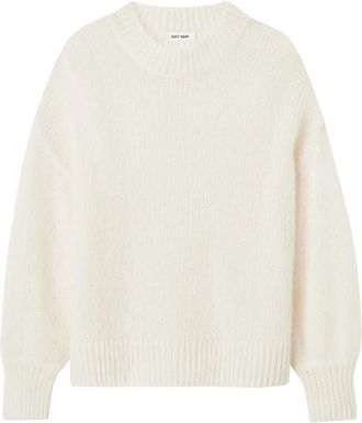Soft Goat round-neck knitted jumper - women - Wool - M - Neutrals