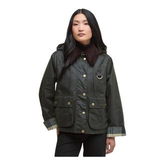 Barbour Reighton Spey Waxed Jacket - - Jackets - Donna - Verde - XS